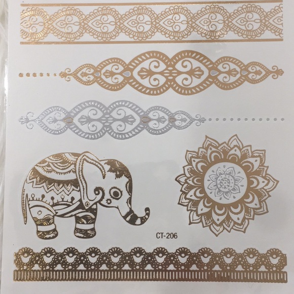 Gold and Silver Flash Tattoos - Picture 3 of 4